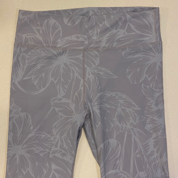 Gray Floral Fabletics Leggings - Picture 7 of 9